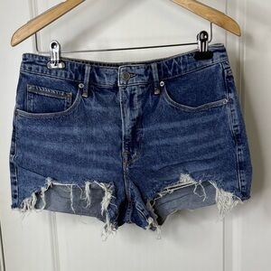Good American Distressed Jean Shorts